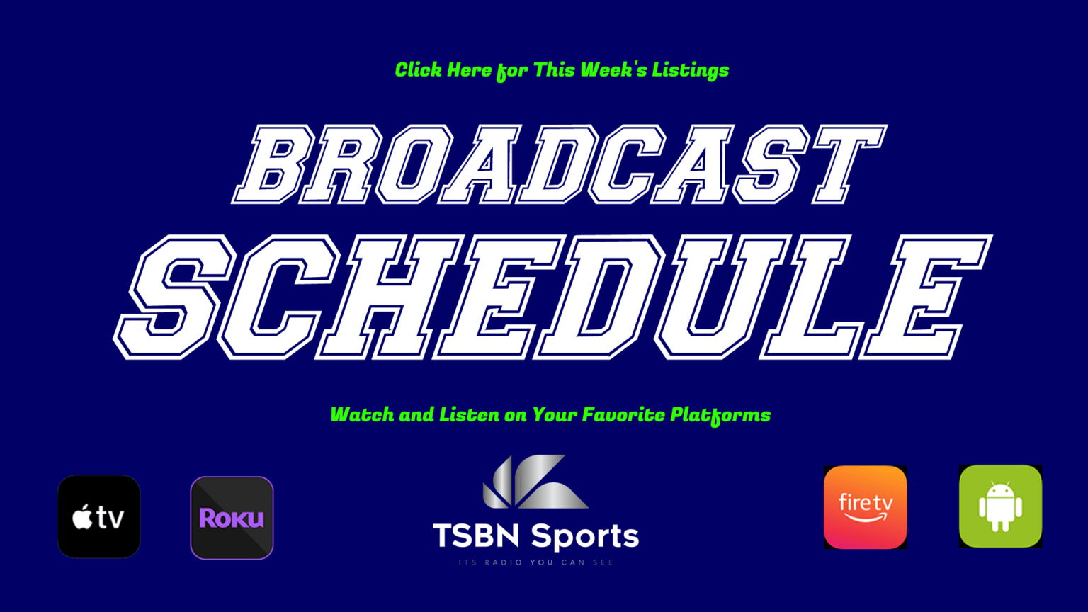 TSBN Sports the sports broadcasting network for 2023